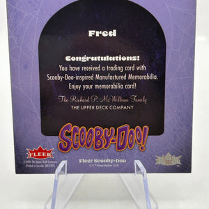 2025 Fleer Scooby-Doo FRED - Mysterious Materials  Relic MY-1 FRENLY BRICKS - Open 7 Days