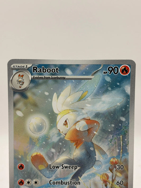 Pokemon TCG Stellar Crown - Raboot 147/142 Art Rare LP FRENLY BRICKS - Open 7 Days