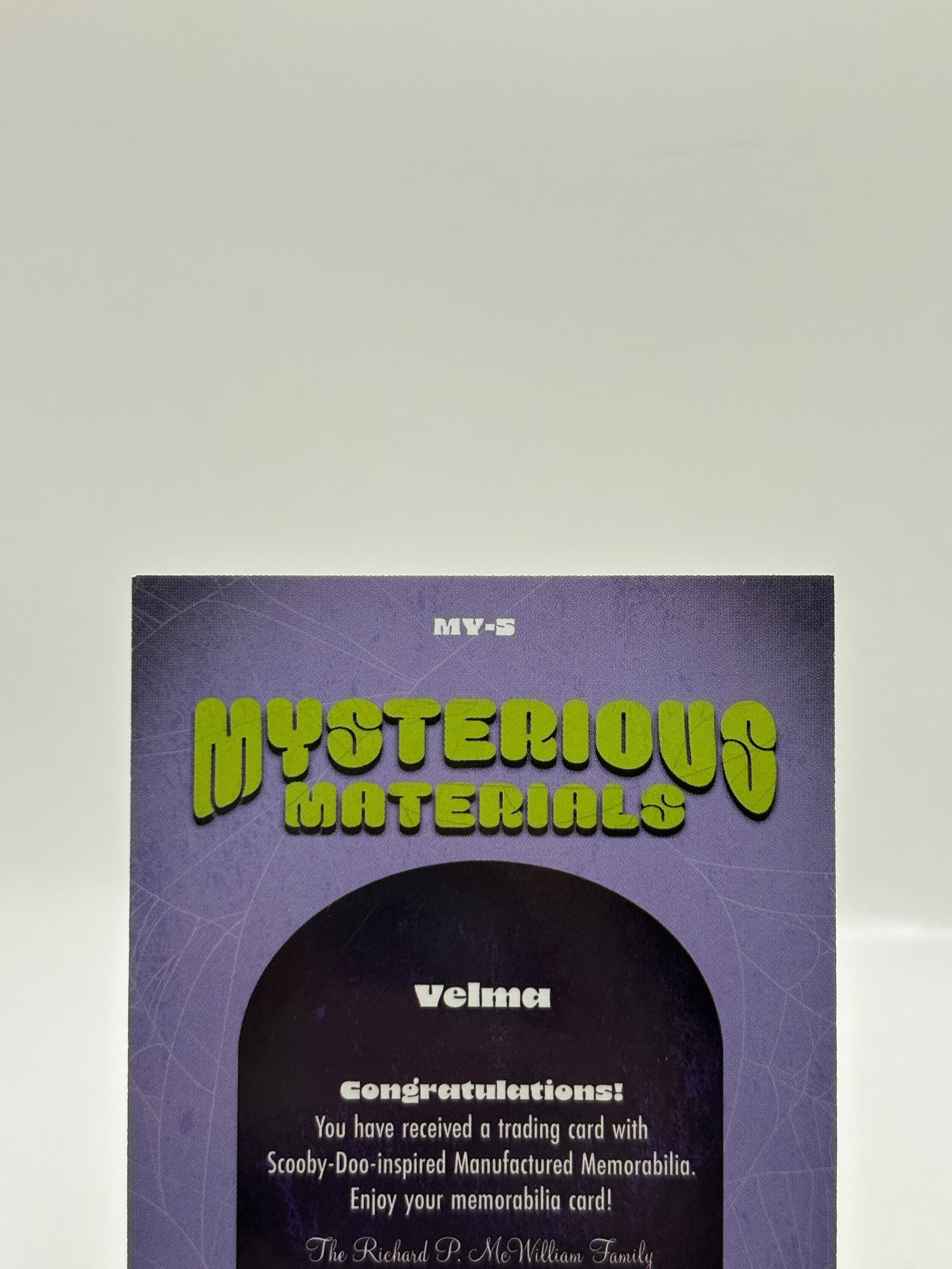 2024 Fleer Scooby-Doo Velma Mysterious Materials Relic Card MY-5 FRENLY BRICKS - Open 7 Days