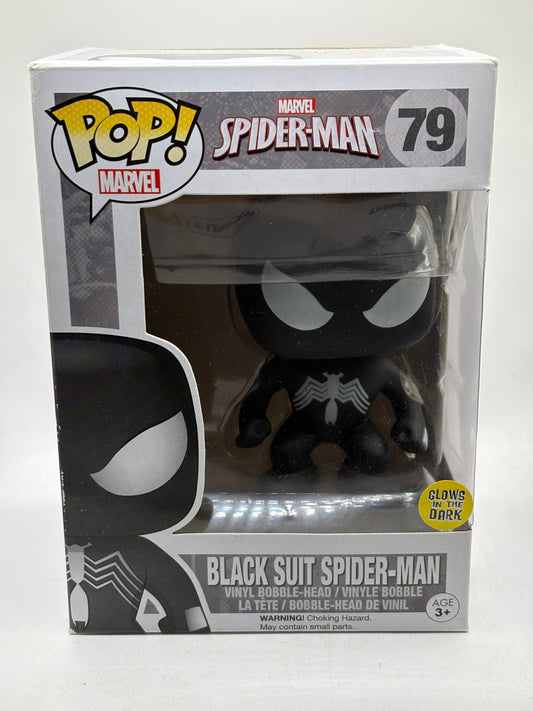 Funko POP! Marvel Spider-Man #79 Black Suit Spider-Man Glow