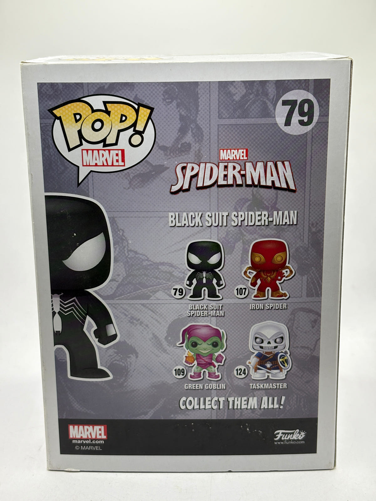 Funko POP! Marvel Spider-Man #79 Black Suit Spider-Man Glow, photo 3 image 3