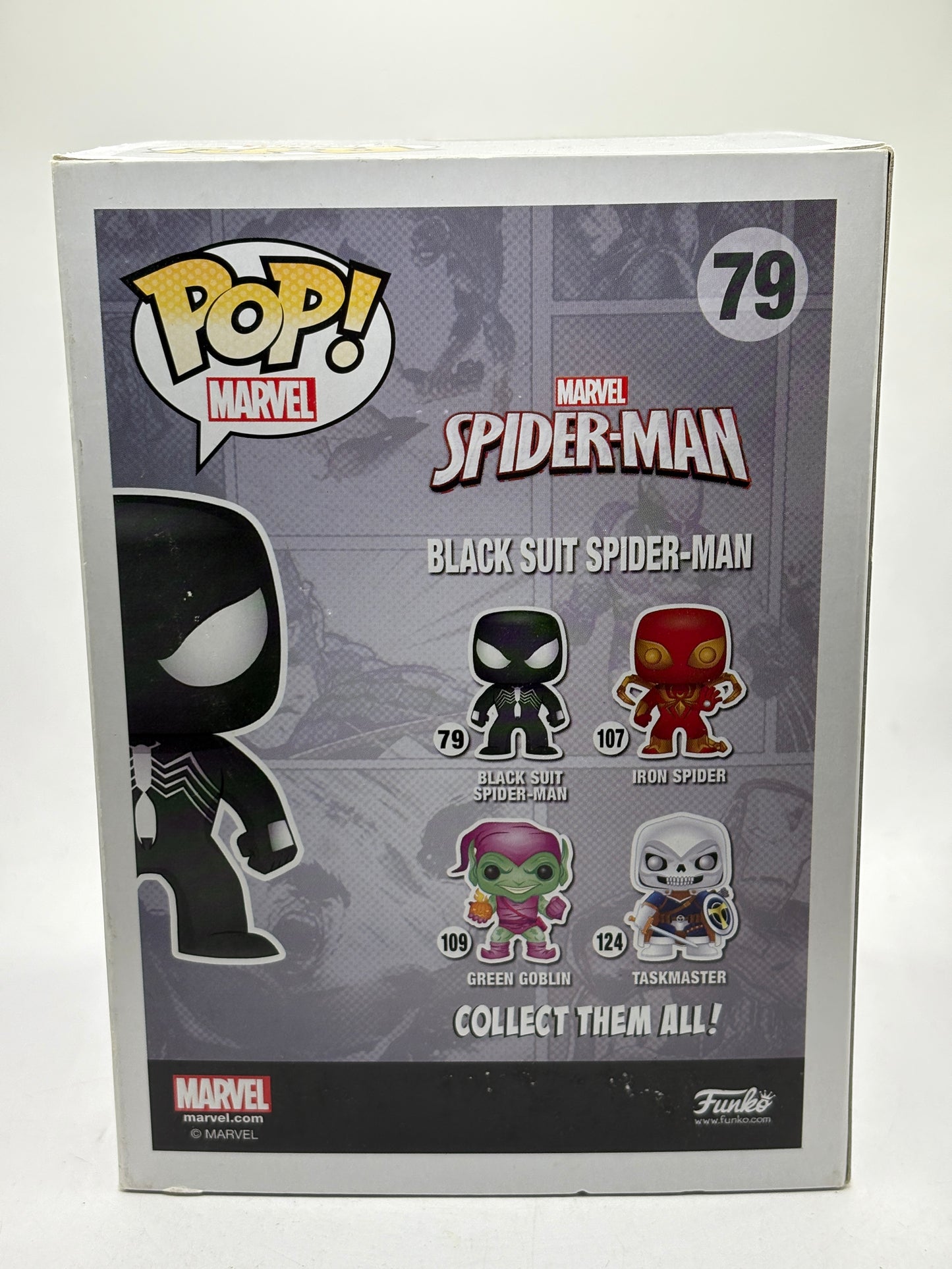 Funko POP! Marvel Spider-Man #79 Black Suit Spider-Man Glow