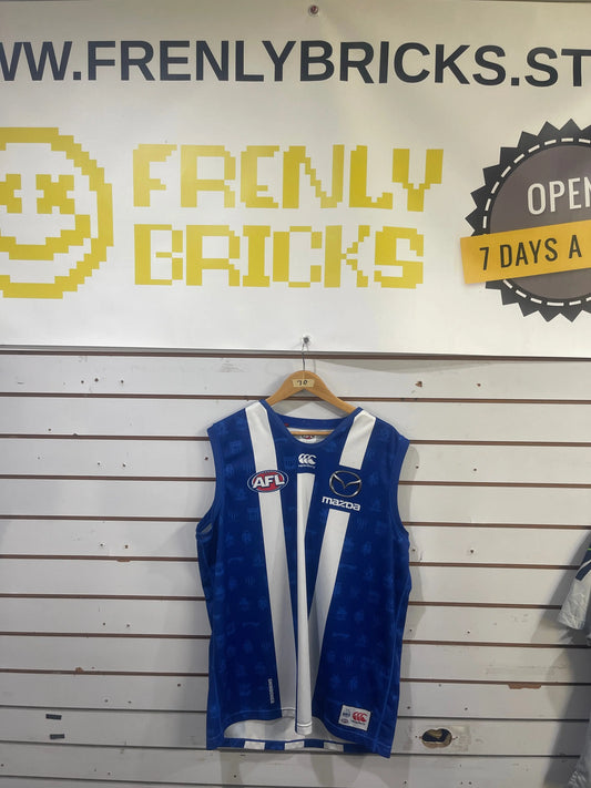 AFL 150 Years North Melbourne Kangaroos Canterbury Jersey 2XL FRENLY BRICKS - Open 7 Days