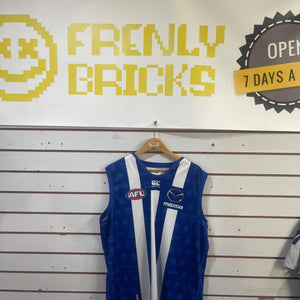 AFL 150 Years North Melbourne Kangaroos Canterbury Jersey 2XL FRENLY BRICKS - Open 7 Days