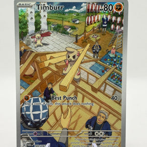 Pokemon TCG Twilight Masquerade- Timburr 183/167 Art Rare LP FRENLY BRICKS - Open 7 Days