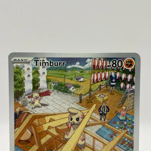 Pokemon TCG Twilight Masquerade- Timburr 183/167 Art Rare LP FRENLY BRICKS - Open 7 Days