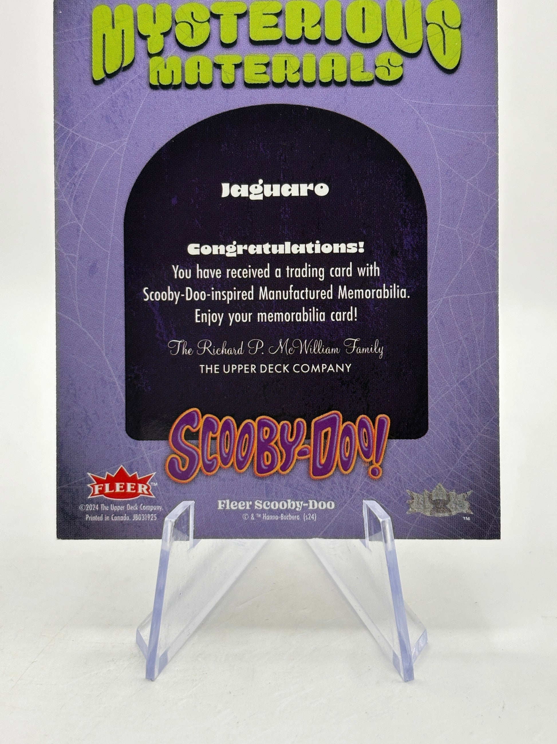 2024 Fleer Scooby Doo - Jaguaro Mysterious Materials MY-28 FRENLY BRICKS - Open 7 Days