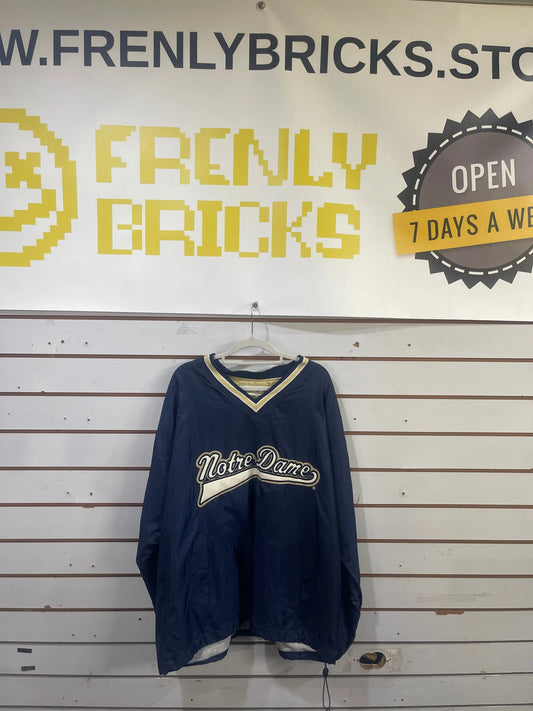 NCAA Vintage Steve and Barrys Notre Dame Wet Weather Jacket Large FRENLY BRICKS - Open 7 Days