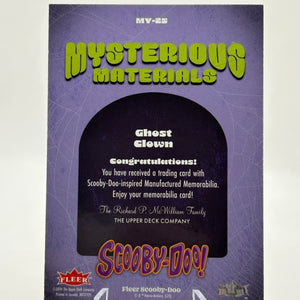 2024 Fleer Scooby Doo - Mysterious Materials Ghost Clown MY-25 FRENLY BRICKS - Open 7 Days