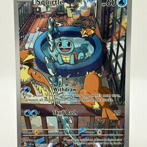 Pokemon TCG Stellar Crown - Squirtle 148/142 Art Rare NM FRENLY BRICKS - Open 7 Days