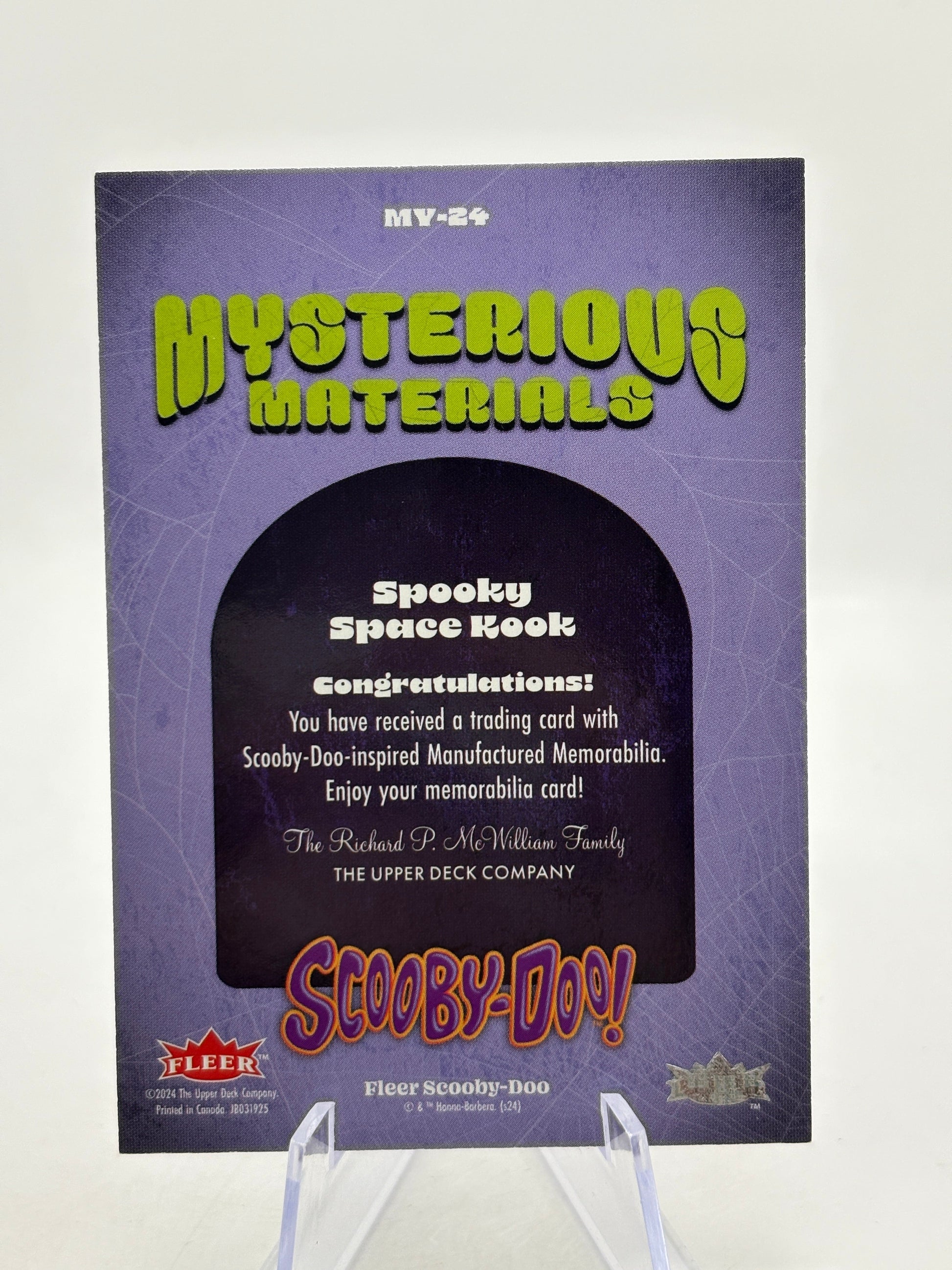 2024 Fleer Scooby Doo - Mysterious Materials Spooky Space Kook MY-24 FRENLY BRICKS - Open 7 Days