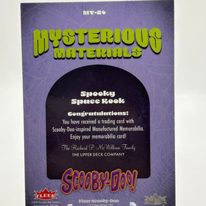2024 Fleer Scooby Doo - Mysterious Materials Spooky Space Kook MY-24 FRENLY BRICKS - Open 7 Days