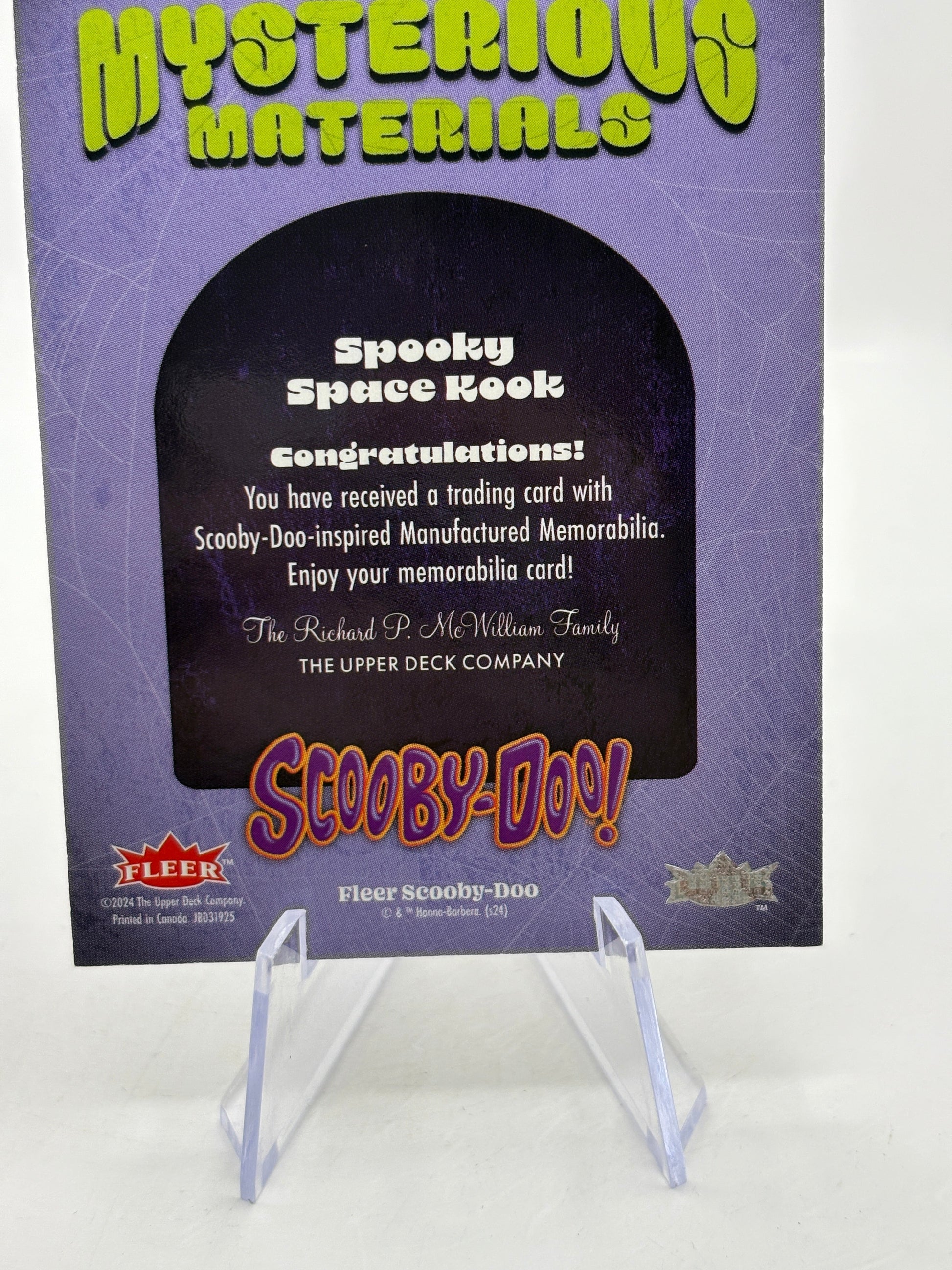 2024 Fleer Scooby Doo - Mysterious Materials Spooky Space Kook MY-24 FRENLY BRICKS - Open 7 Days