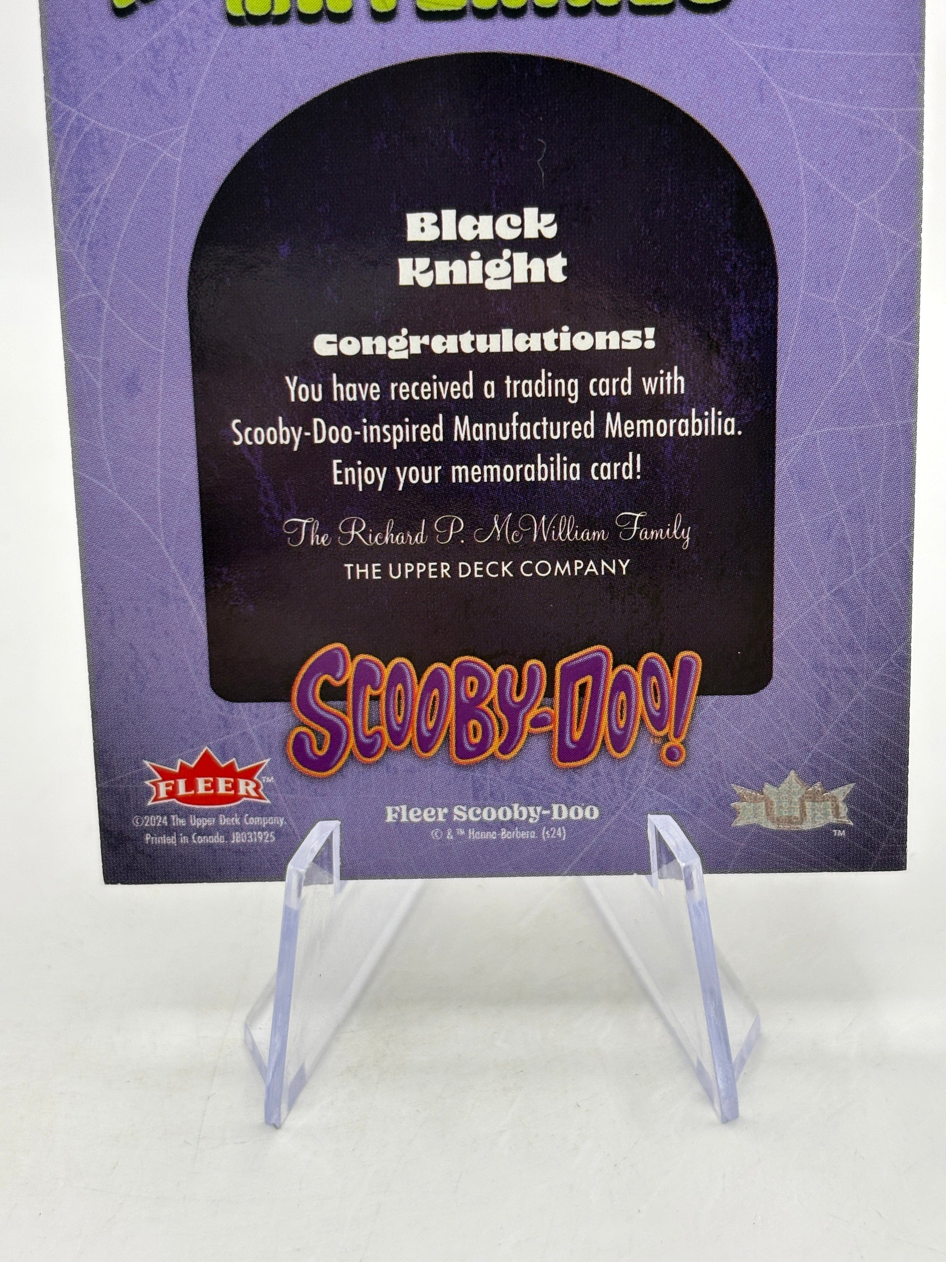 2024 Fleer Scooby Doo - Mysterious Materials Black Knight MY-17 FRENLY BRICKS - Open 7 Days