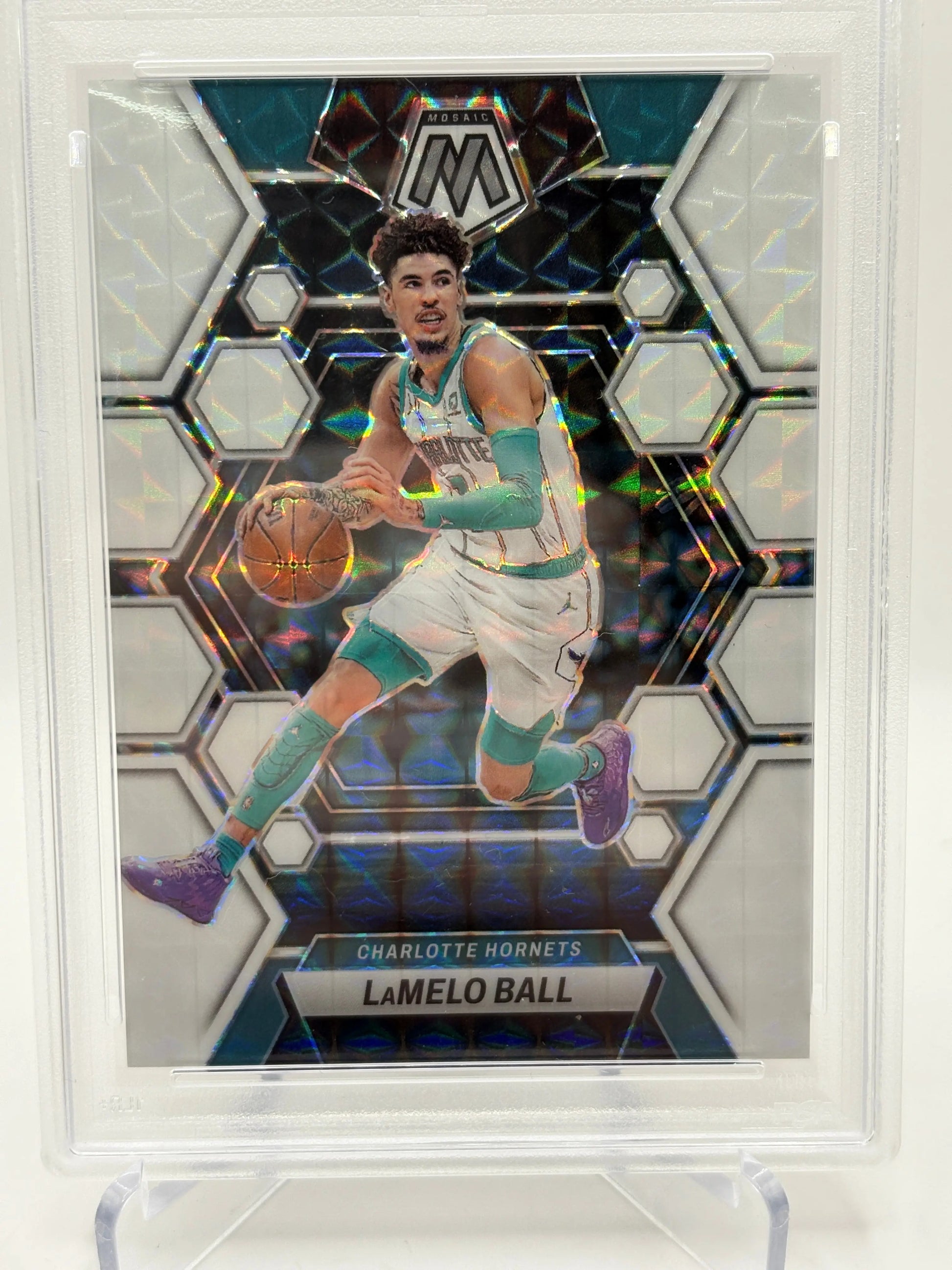 2022-23 Panini Mosaic Basketball - LaMelo Ball White 25/25 PSA 8 FRENLY BRICKS - Open 7 Days