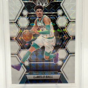 2022-23 Panini Mosaic Basketball - LaMelo Ball White 25/25 PSA 8 FRENLY BRICKS - Open 7 Days