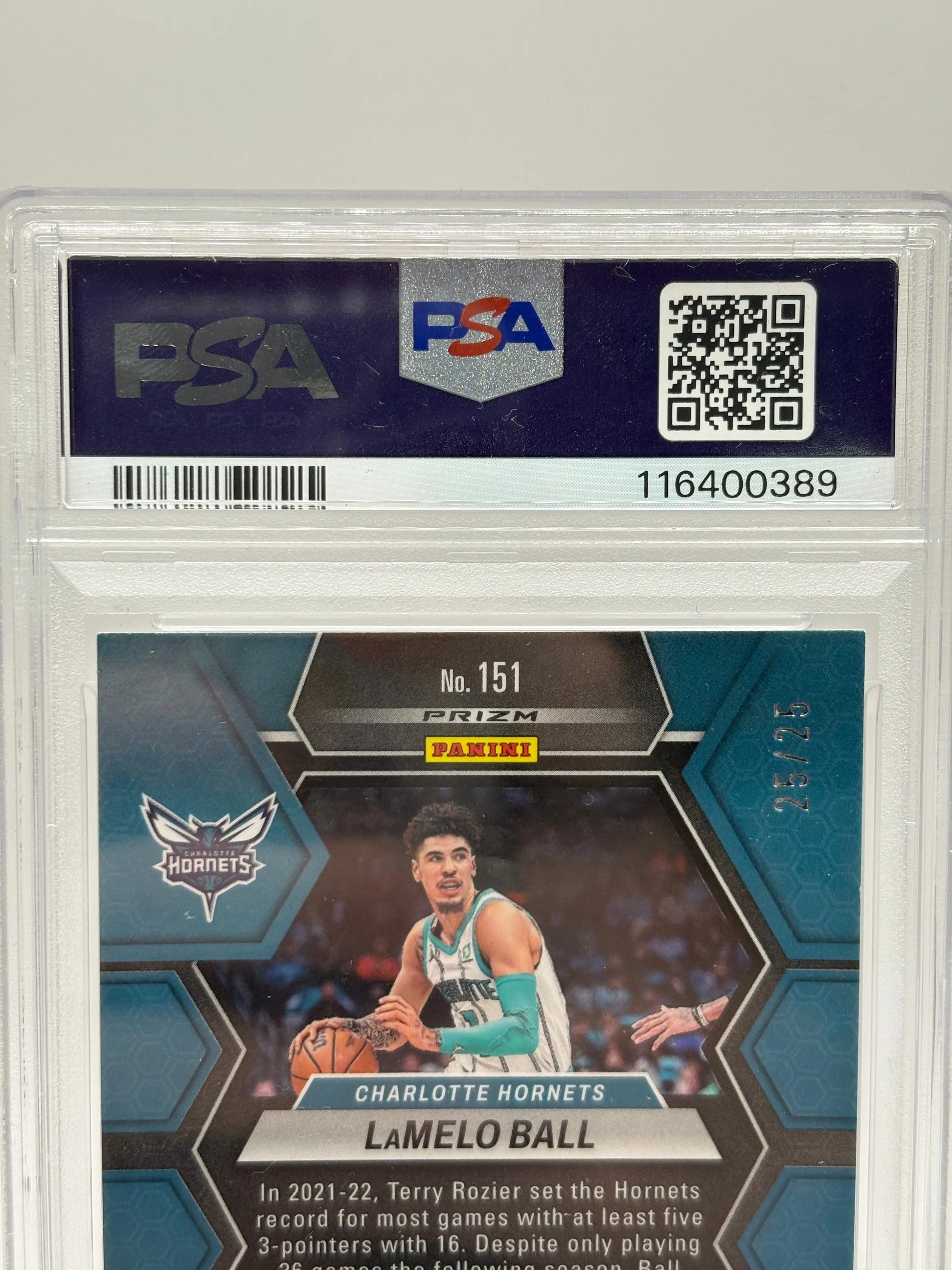 2022-23 Panini Mosaic Basketball - LaMelo Ball White 25/25 PSA 8 FRENLY BRICKS - Open 7 Days