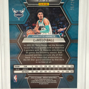 2022-23 Panini Mosaic Basketball - LaMelo Ball White 25/25 PSA 8 FRENLY BRICKS - Open 7 Days
