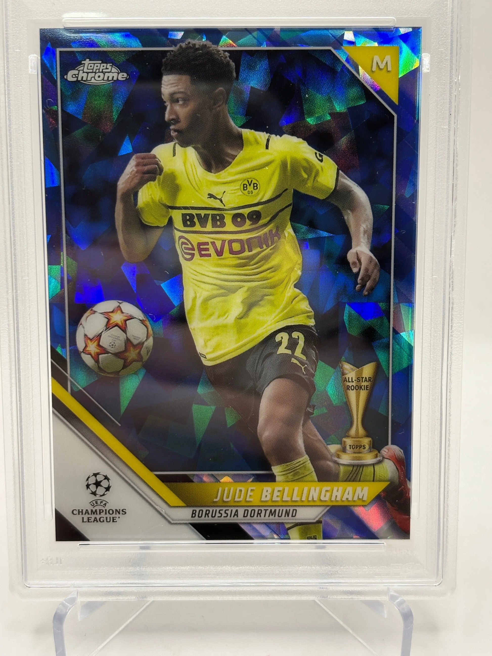 2021-22 Topps Chrome Champions League - Jude Bellingham #58 Sapphire PSA 9 FRENLY BRICKS - Open 7 Days