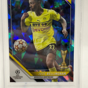 2021-22 Topps Chrome Champions League - Jude Bellingham #58 Sapphire PSA 9 FRENLY BRICKS - Open 7 Days