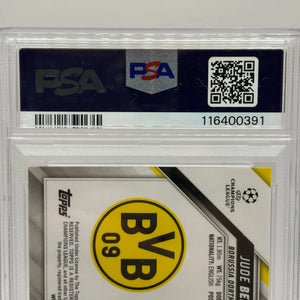 2021-22 Topps Chrome Champions League - Jude Bellingham #58 Sapphire PSA 9 FRENLY BRICKS - Open 7 Days