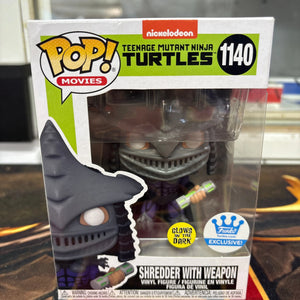 Funko Pop TMNT Shredder Weapon 1140 GITD Funko Shop Exclusive Glow FRENLY BRICKS - Open 7 Days