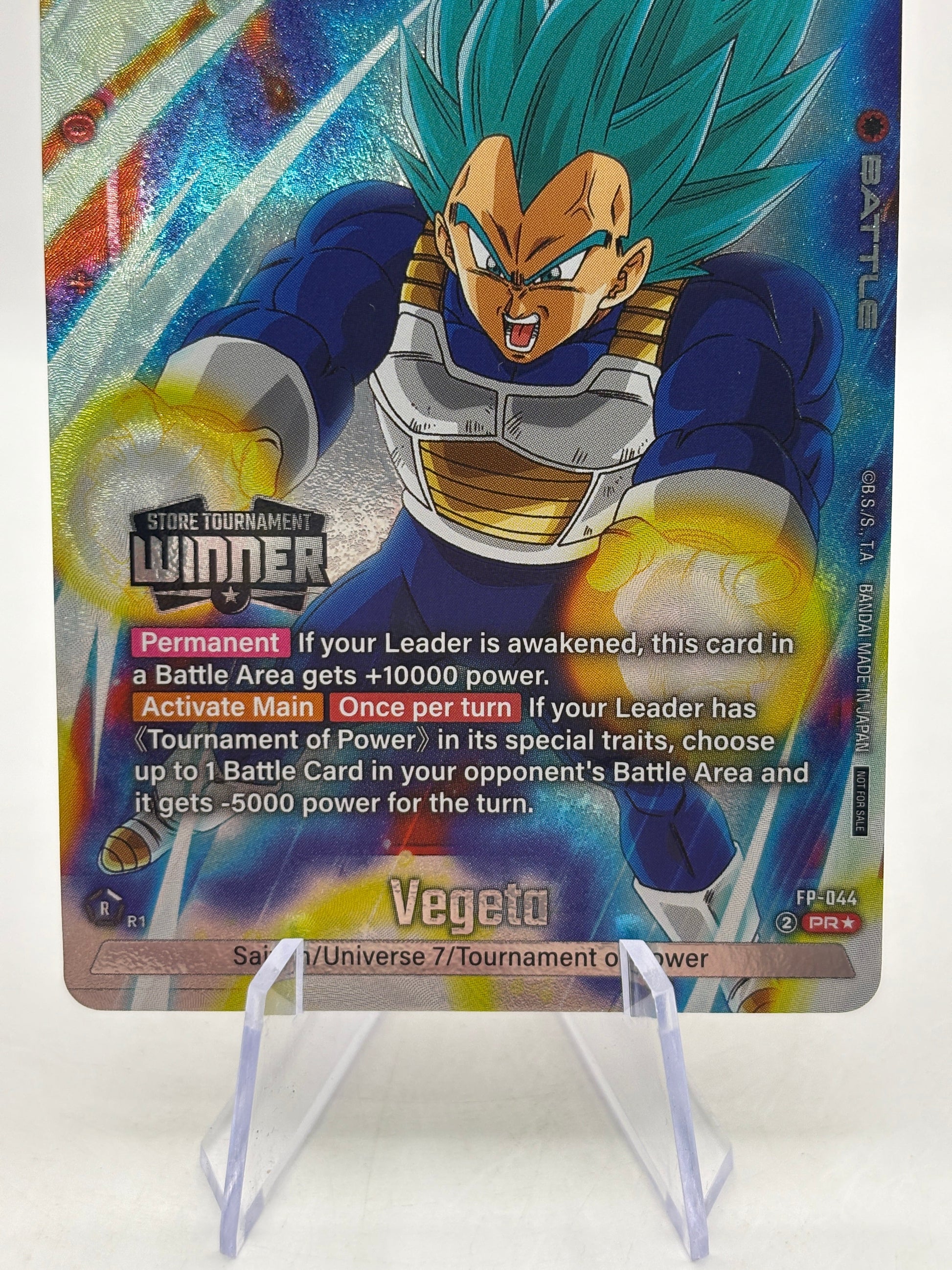 Dragon Ball Super Fusion World - Vegeta FP-044 PR* Alt Art Store Tournament Winner FRENLY BRICKS - Open 7 Days