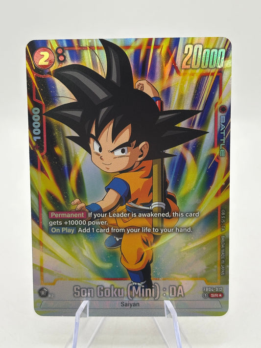 Dragon Ball Super Fusion World - Son Goku (Mini) : DA FB04-012 SR* Alt Art FRENLY BRICKS - Open 7 Days