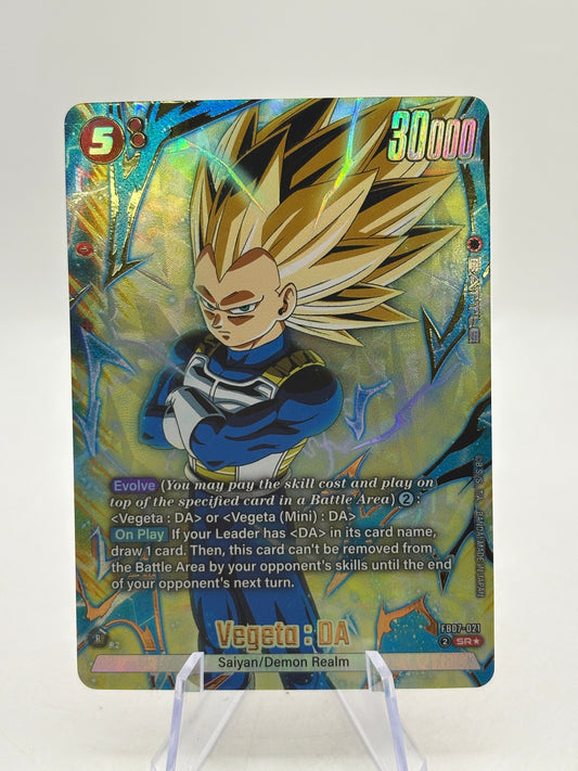 Dragon Ball Super Fusion World - Vegeta : DA FB07-021 SR* Alternate Art FRENLY BRICKS - Open 7 Days
