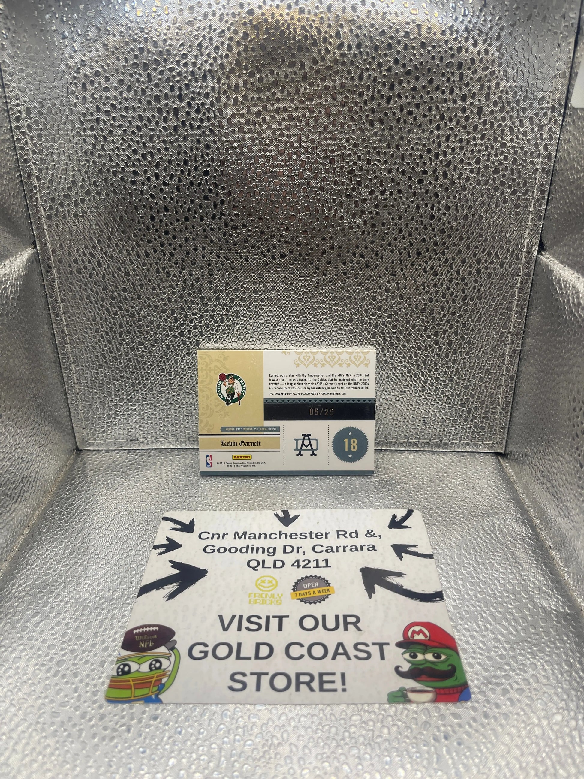 2010 National Treasures All Decade 5/ 25 Kevin Garnett Patch Jersey FRENLY BRICKS - Open 7 Days