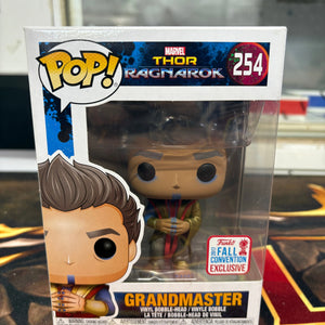 Funko Pop! Marvel: Thor Ragnarok Grandmaster Figure - Fall Conv (Exclusive) #254 FRENLY BRICKS - Open 7 Days