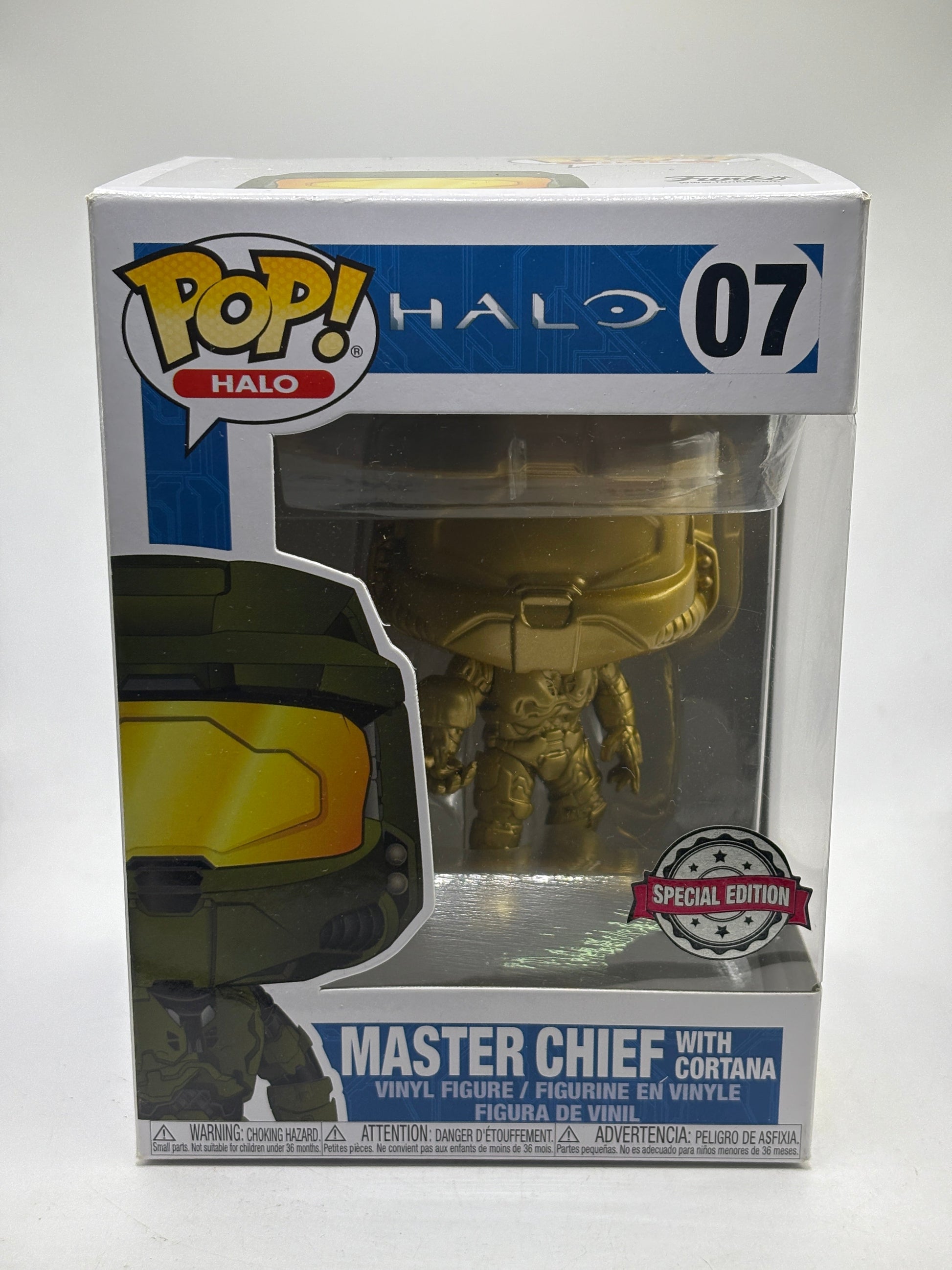 Funko POP! Halo #07 Master Chief with Cortana Special Edition Gold Vinyl Figure product image image 1