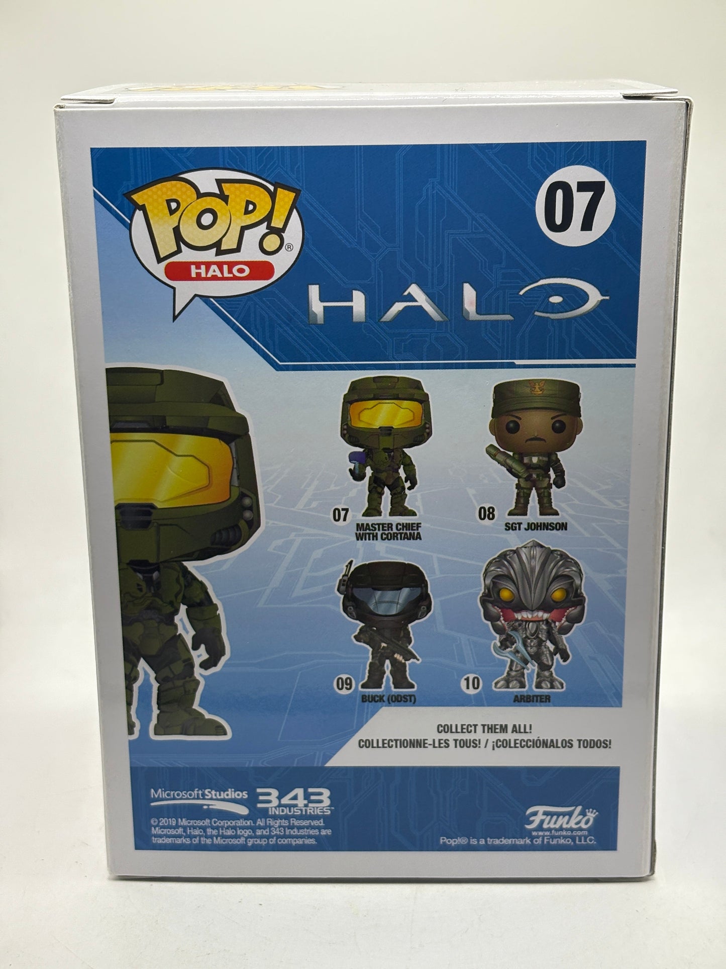 Funko POP! Halo #07 Master Chief with Cortana Special Edition Gold Vinyl Figure image 3