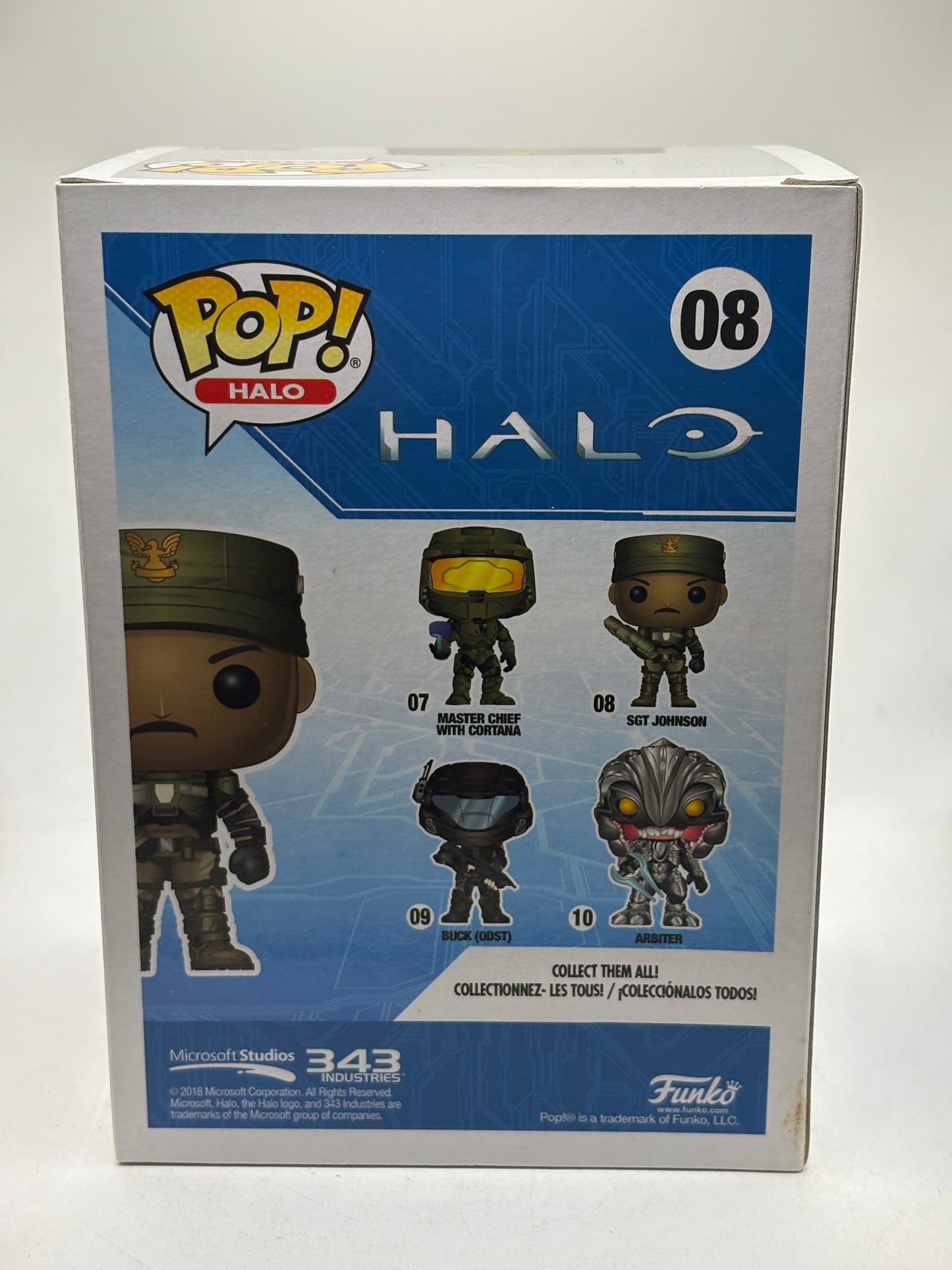 Funko POP! Halo #08 Sgt Johnson Vinyl Figure Video Game image 9