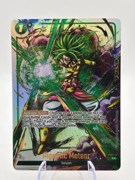 Dragon Ball Super Fusion World - Gigantic Meteor FS03-15 C Alternate Art Broly FRENLY BRICKS - Open 7 Days