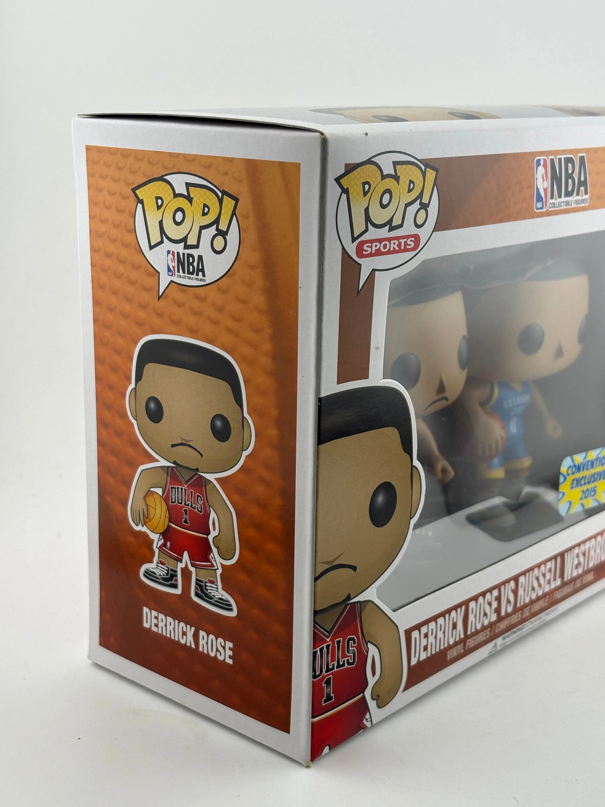 Funko POP! Sports NBA Derrick Rose vs Russell Westbrook 2 Pack 2015 Convention Exclusive FRENLY BRICKS - Open 7 Days image 3