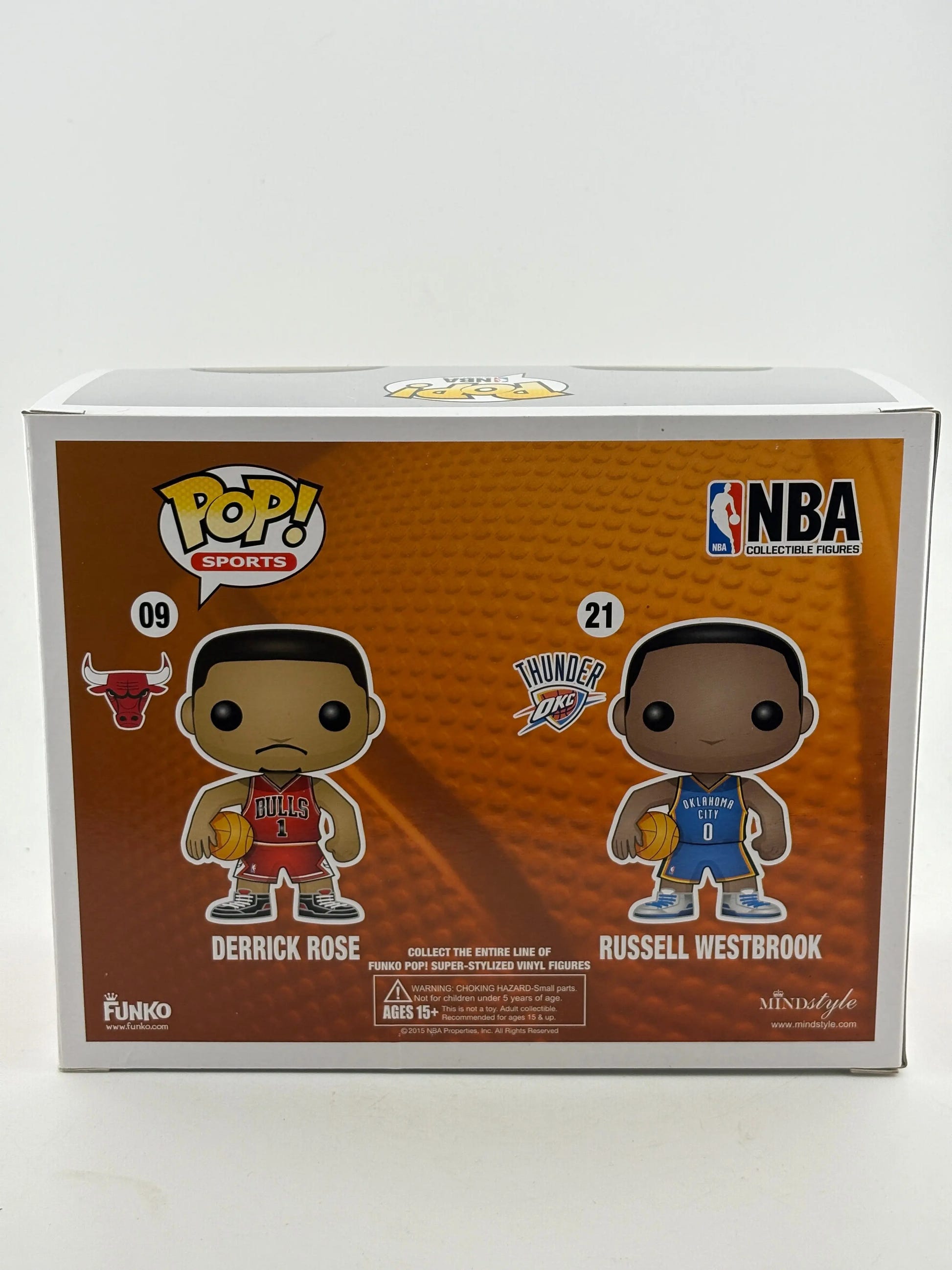 Funko POP! Sports NBA Derrick Rose vs Russell Westbrook 2 Pack 2015 Convention Exclusive FRENLY BRICKS - Open 7 Days image 4