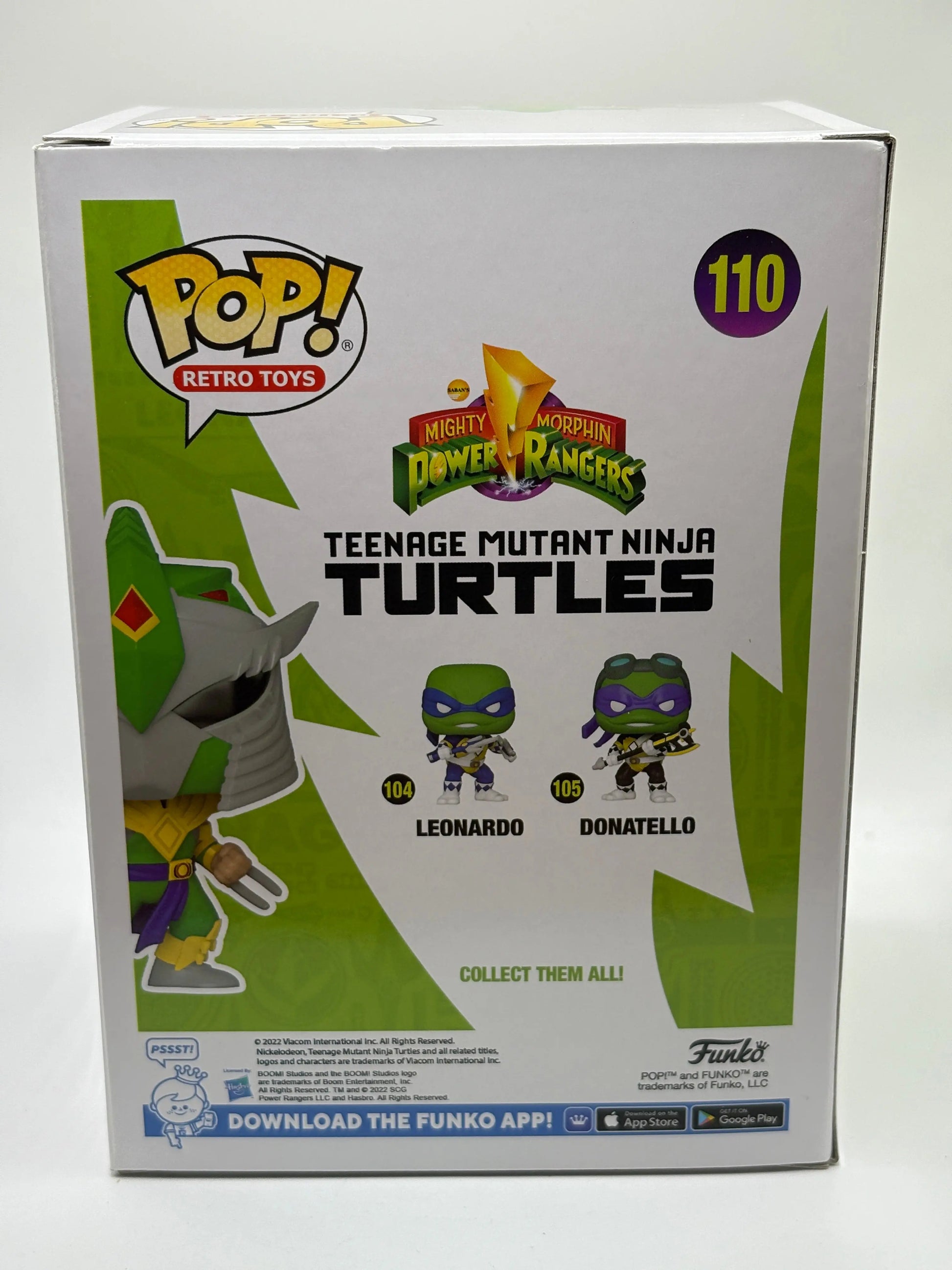 Funko POP! Retro Toys Power Rangers TMNT #110 Shredder 2022 Funkon Limited FRENLY BRICKS - Open 7 Days