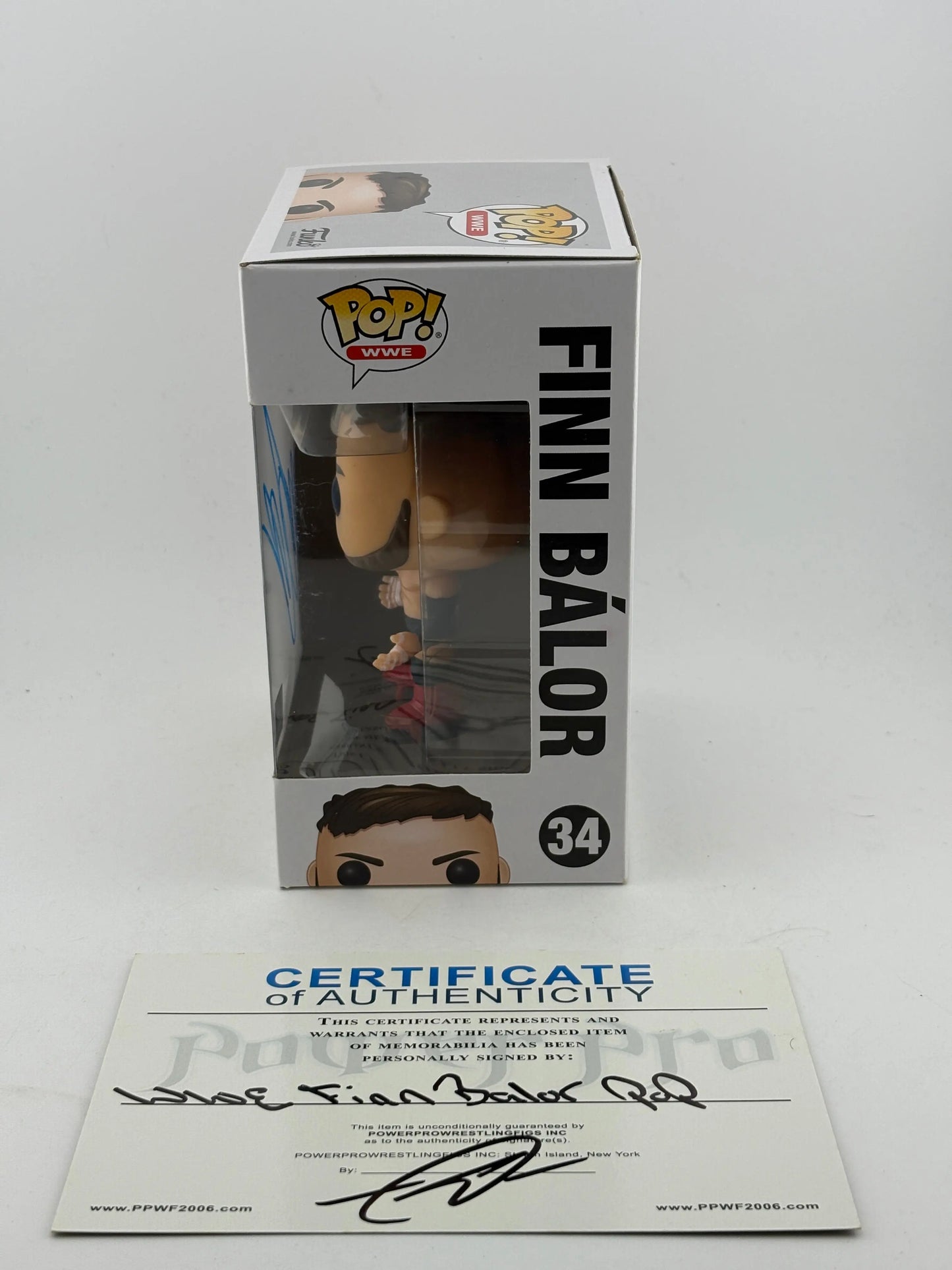 Funko POP! WWE #34 Finn Balor Vinyl Figure Signed with COA FRENLY BRICKS - Open 7 Days