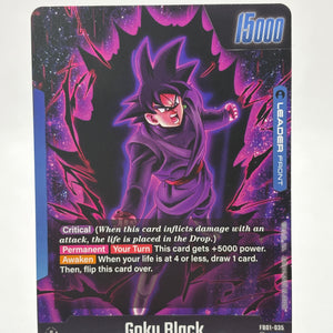 Dragon Ball Super Fusion World - Goku Black FB01-035 Leader Alternate Art FRENLY BRICKS - Open 7 Days