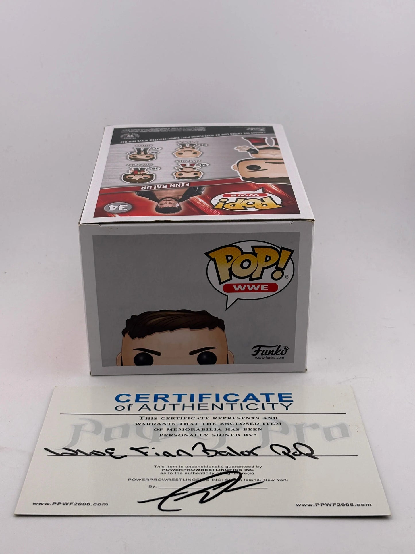 Funko POP! WWE #34 Finn Balor Vinyl Figure Signed with COA FRENLY BRICKS - Open 7 Days