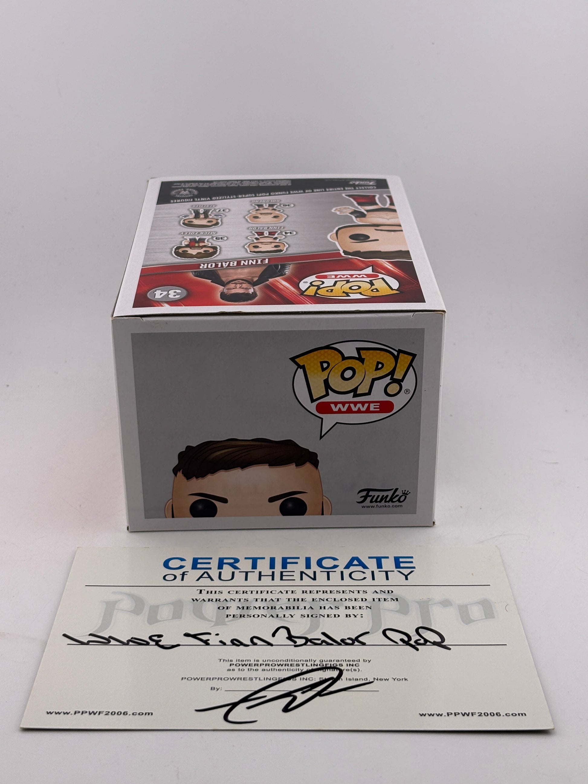 Funko POP! WWE #34 Finn Balor Vinyl Figure Signed with COA FRENLY BRICKS - Open 7 Days
