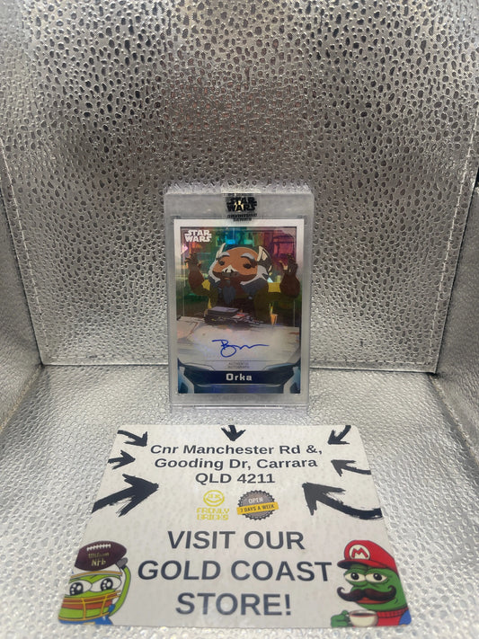 Star Wars Signature Series 2021, Orka Autograph Bobby Moynihan Card A-BMR FRENLY BRICKS - Open 7 Days