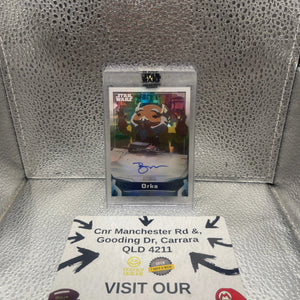 Star Wars Signature Series 2021, Orka Autograph Bobby Moynihan Card A-BMR FRENLY BRICKS - Open 7 Days