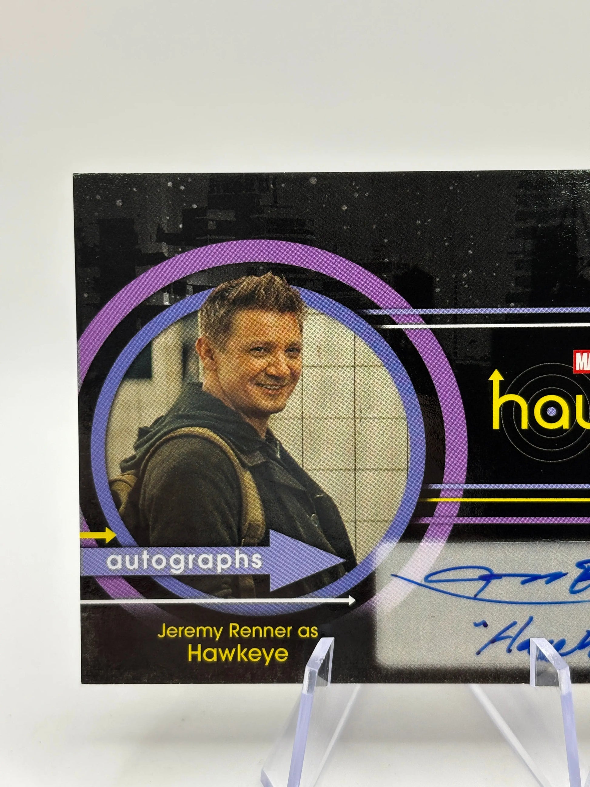 2023 Upper Deck Marvel Hawkeye Auto Horizontal SP - Jeremy Renner Hawkeye FRENLY BRICKS - Open 7 Days