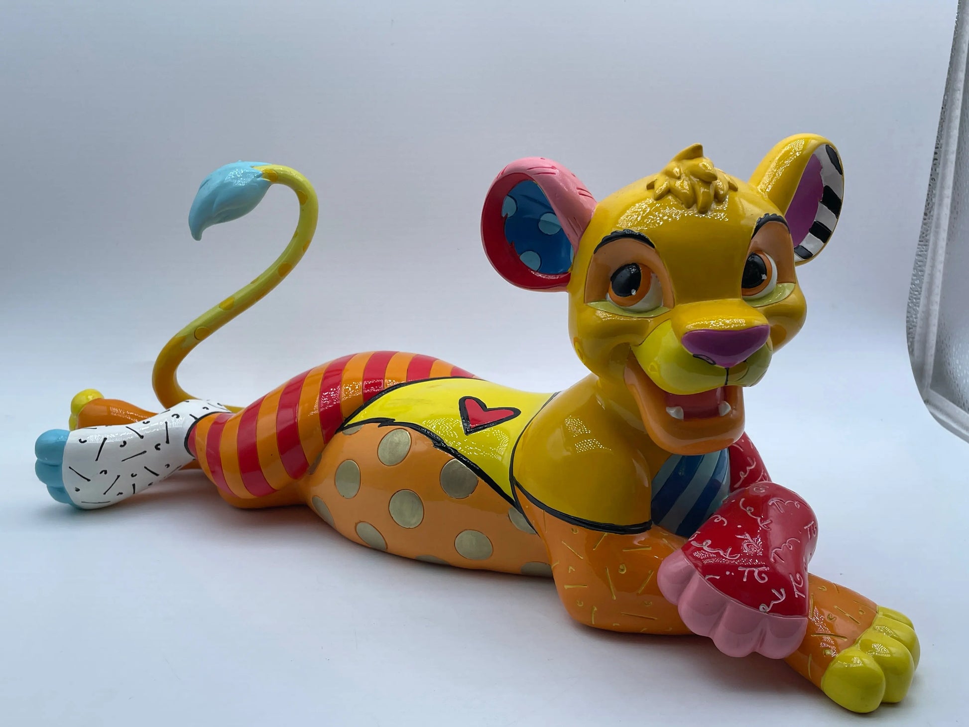 Disney’s Character Porcelain Showcase Britto Large Simba ex display +combinedshipping FRENLY BRICKS - Open 7 Days