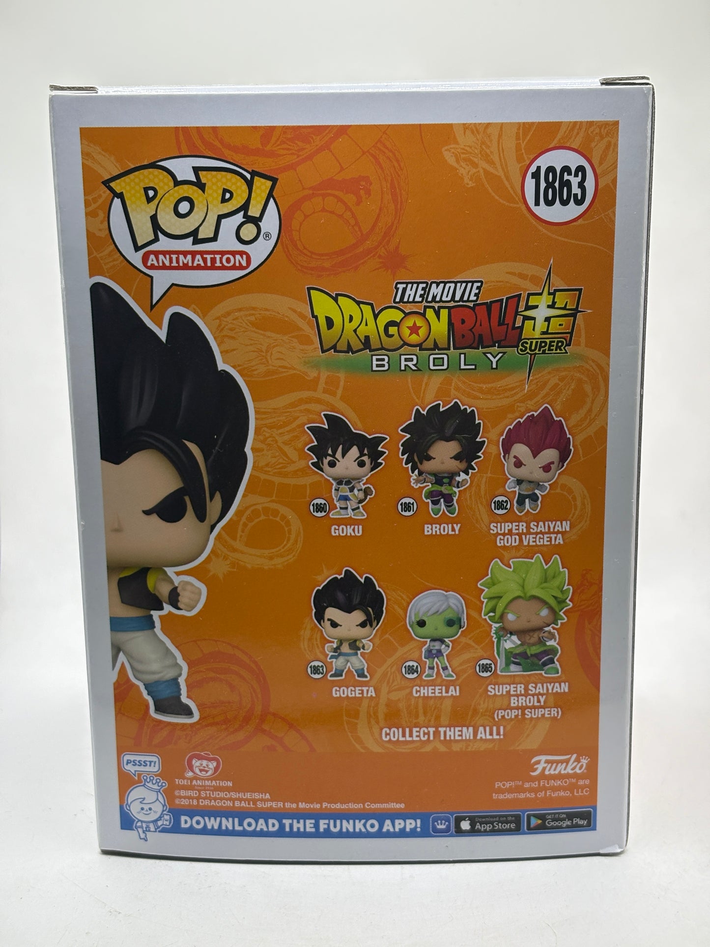 Funko POP! Animation Dragon Ball Super #1863 Gogeta Vinyl Figure image 3