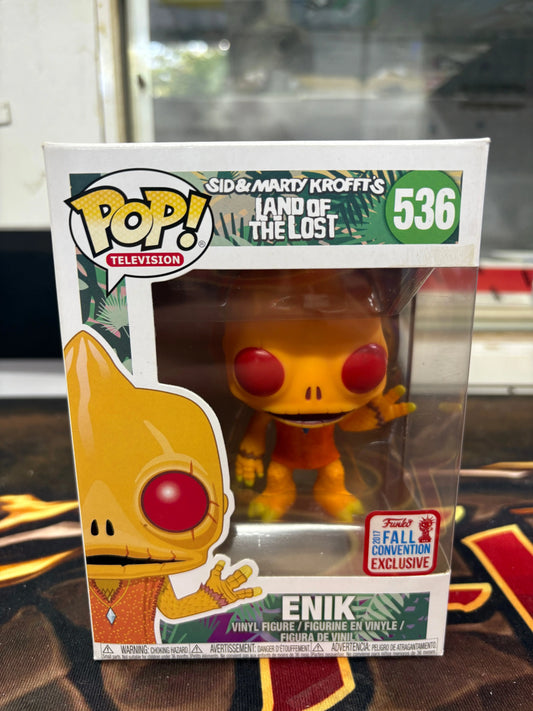 Funko POP Land of the Lost Enik Toy Tokyo New York Comic Con Exclusive #536 FRENLY BRICKS - Open 7 Days
