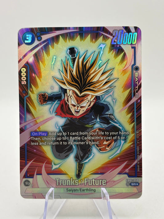 Dragon Ball Super Fusion World - Trunks : Future FB01-050 SR Alternate Art (1) FRENLY BRICKS - Open 7 Days