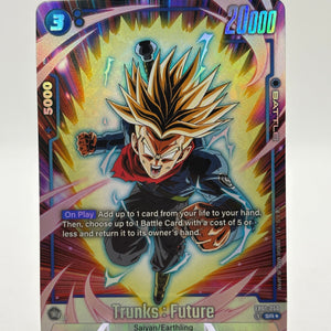 Dragon Ball Super Fusion World - Trunks : Future FB01-050 SR Alternate Art (1) FRENLY BRICKS - Open 7 Days